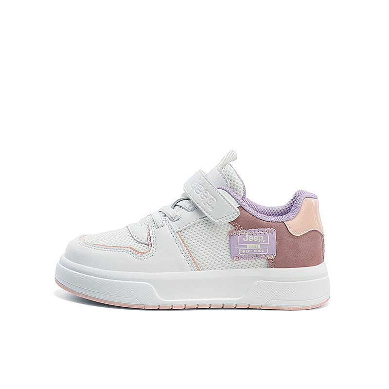 

Детские кроссовки для скейтбординга Kids Low-top White/Pink Jeep, фиолетовый