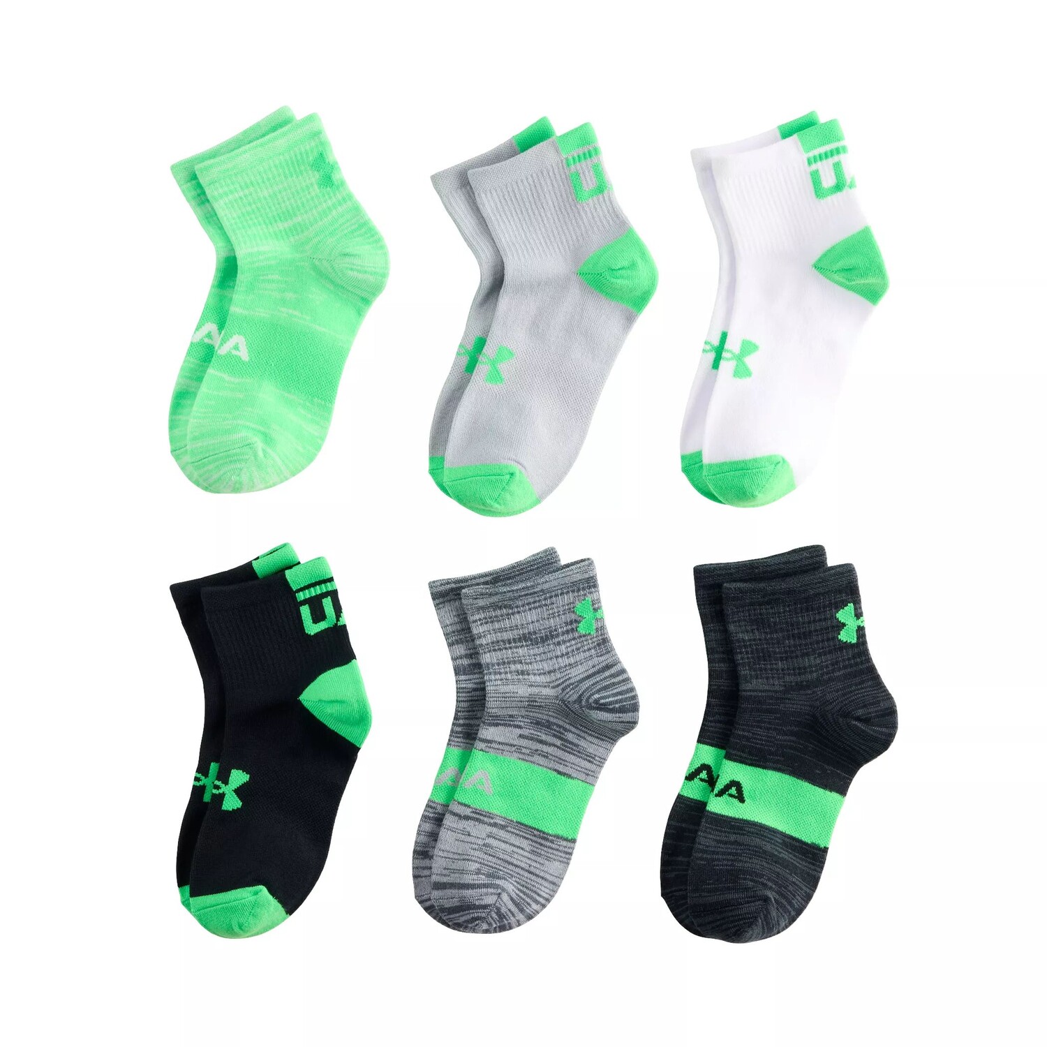 

Набор из 6 носков Essential четвертькроя Boys Under Armour Under Armour