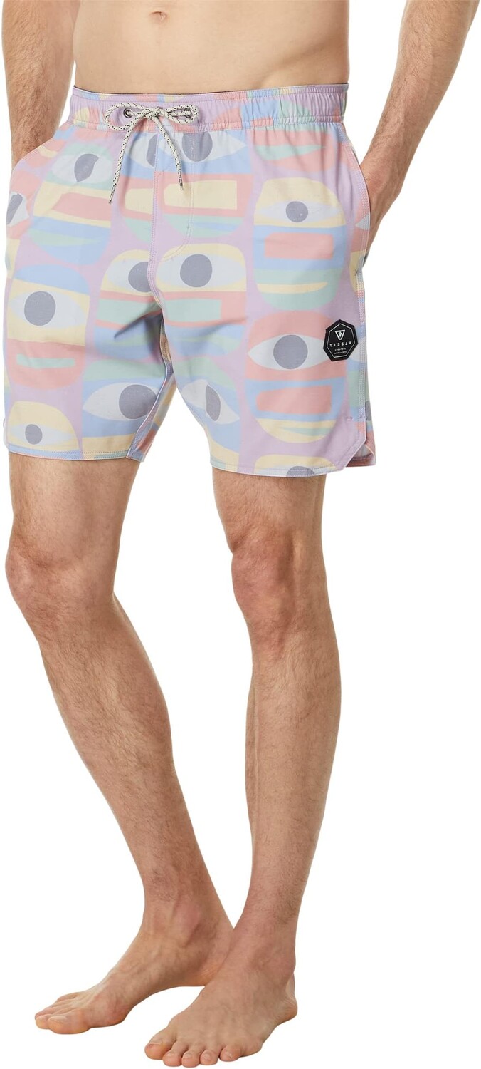 

Экоэластичные плавки Minds Eye 17,5 дюймов VISSLA, цвет Dusty Rose