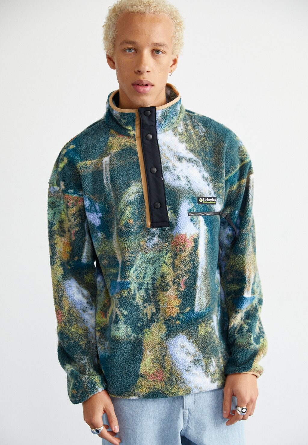 

Флисовая толстовка Helvetia Half Snap Columbia, цвет napa green chas
