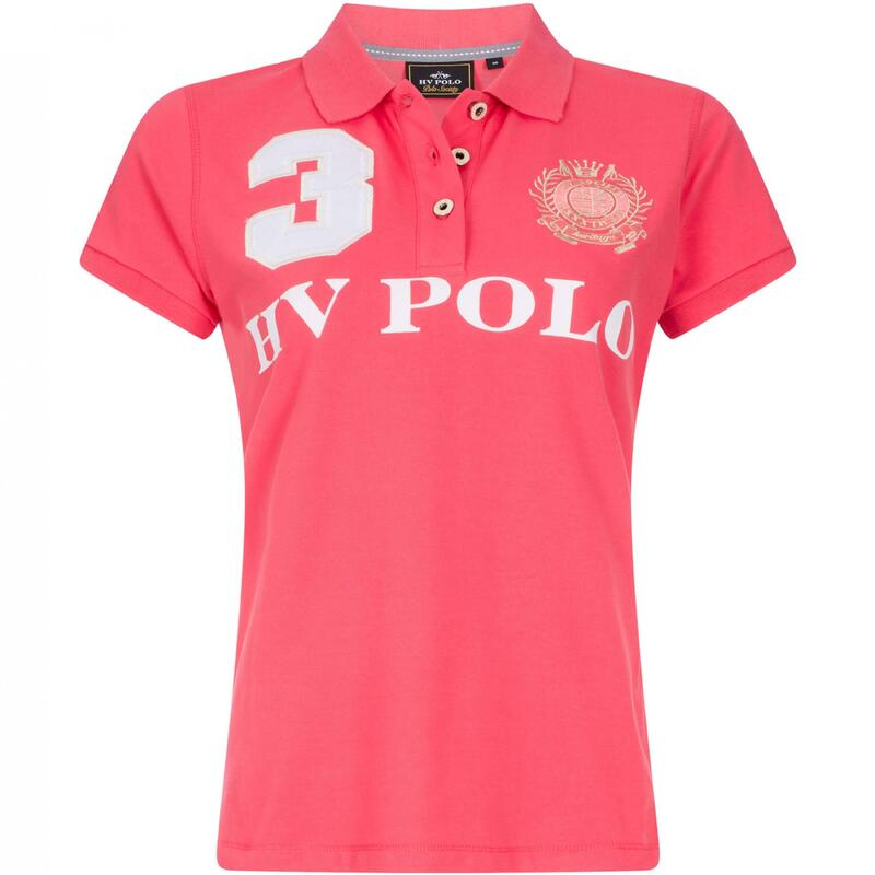 Рубашка-поло женская HVPFavouritas EQ малиновая HV POLO, цвет rosa