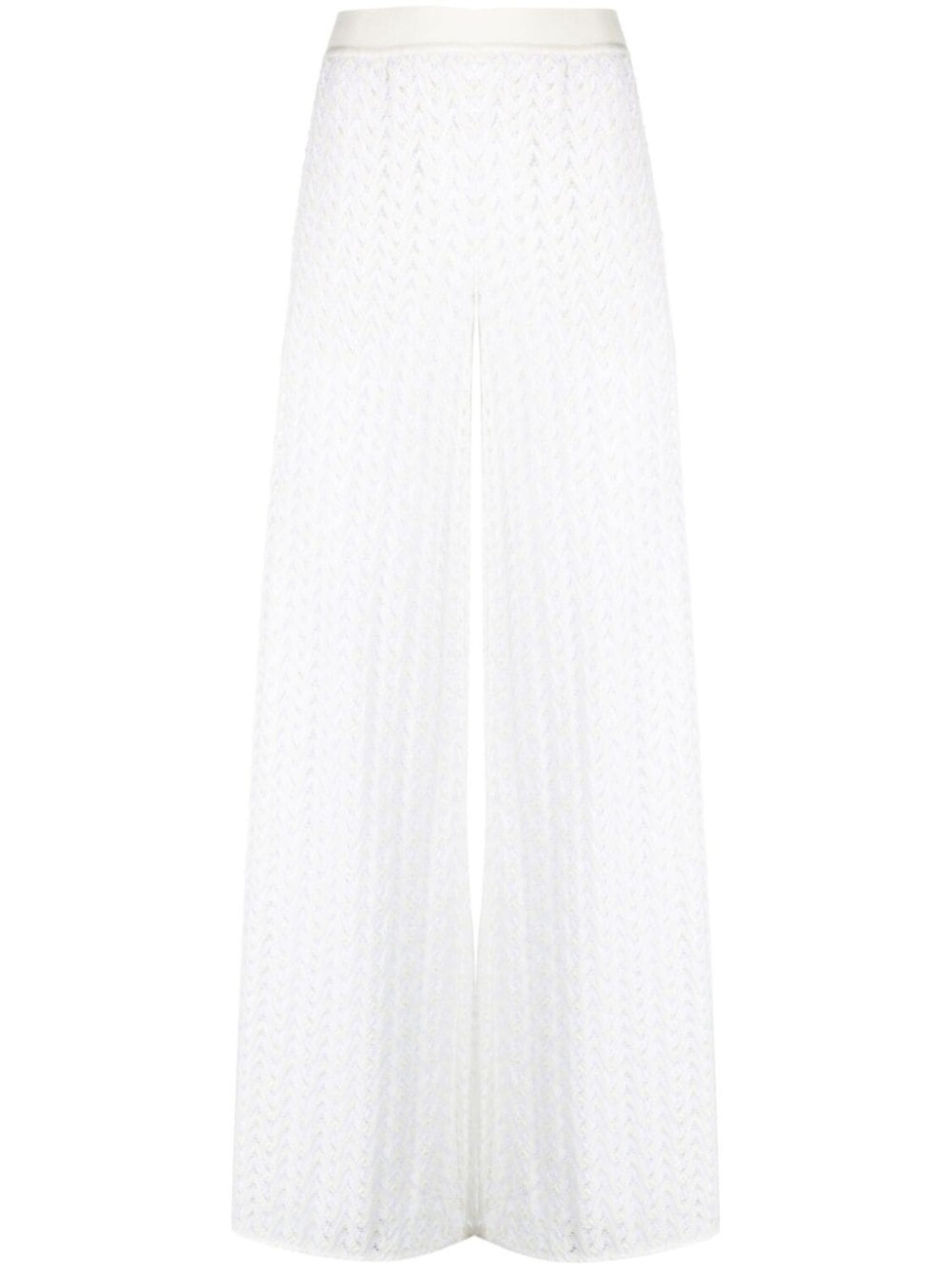 

Missoni брюки палаццо с узором зигзаг, белый