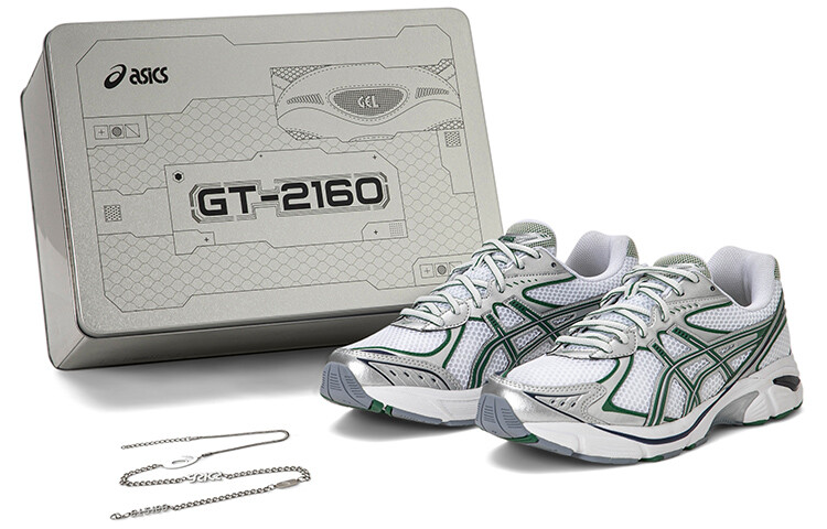 

Кроссовки Asics GT-2160 унисекс, серебристо-зеленый