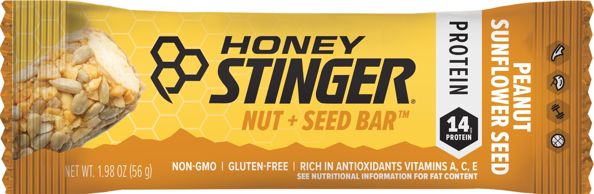 Протеиновый орех + семенной батончик Honey Stinger dill seed sowa honey 260g