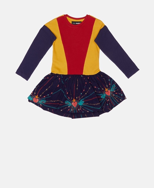 

Трикотажное платье Desigual, желтое золото