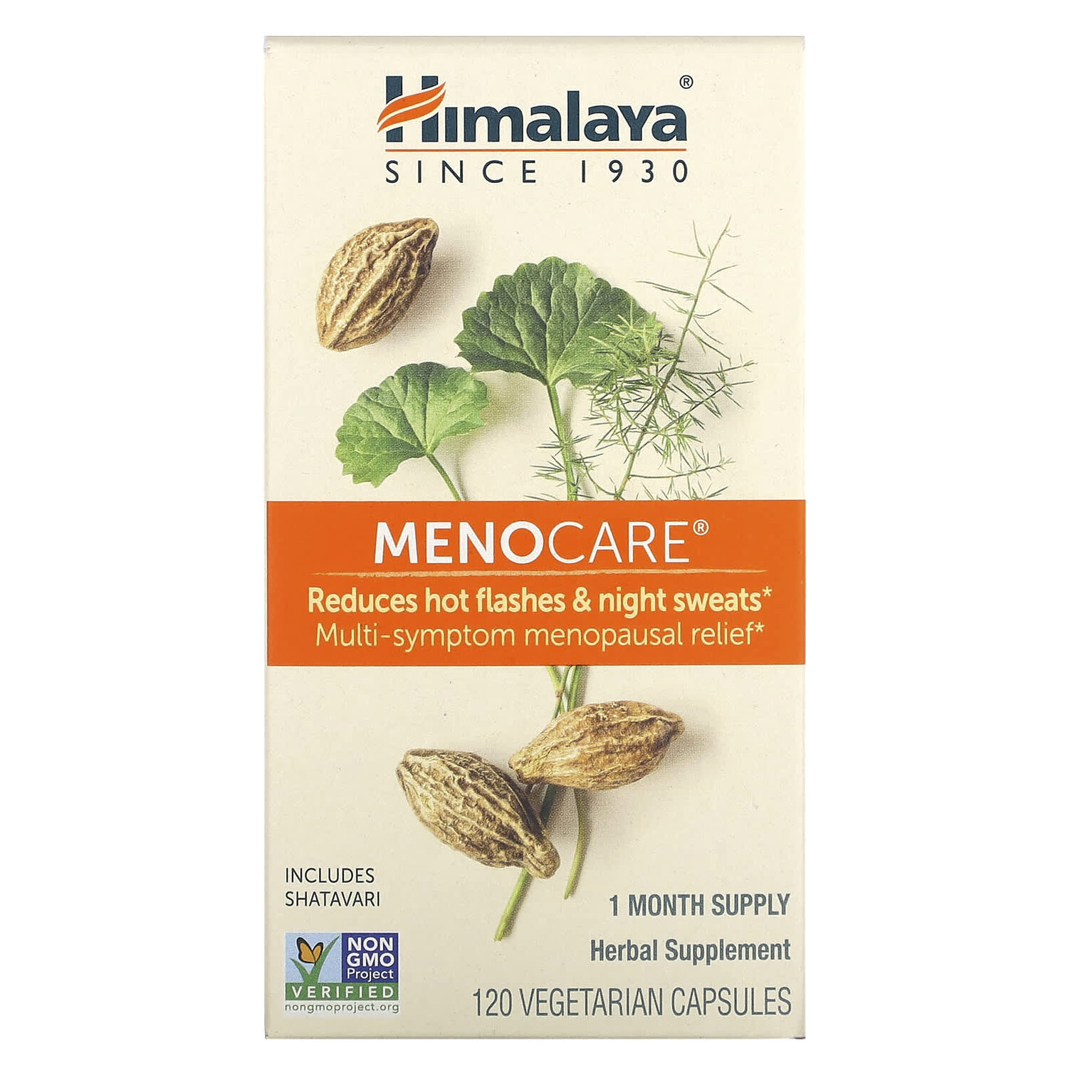 

MenoCare, 120 вегетарианских капсул, Himalaya