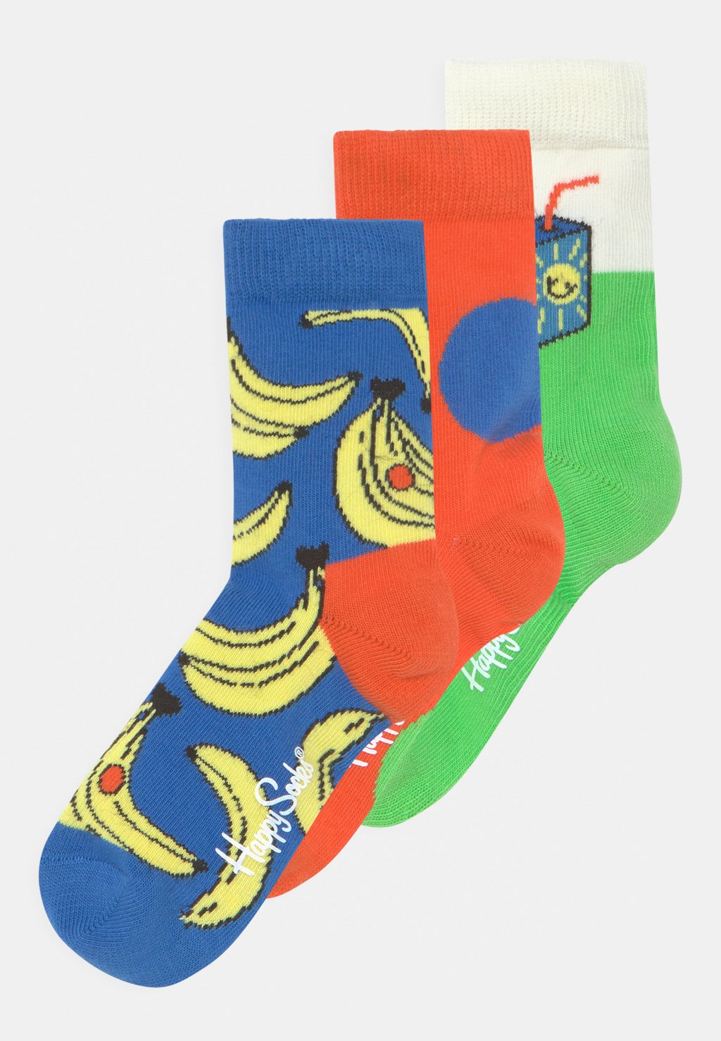 цена Носки Kids Banana Unisex 3 Pack Happy Socks, синий