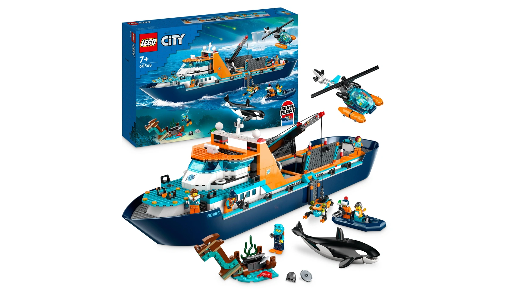 конструктор lego city корабль исследователь арктики 60368 Lego City Арктическое исследовательское судно