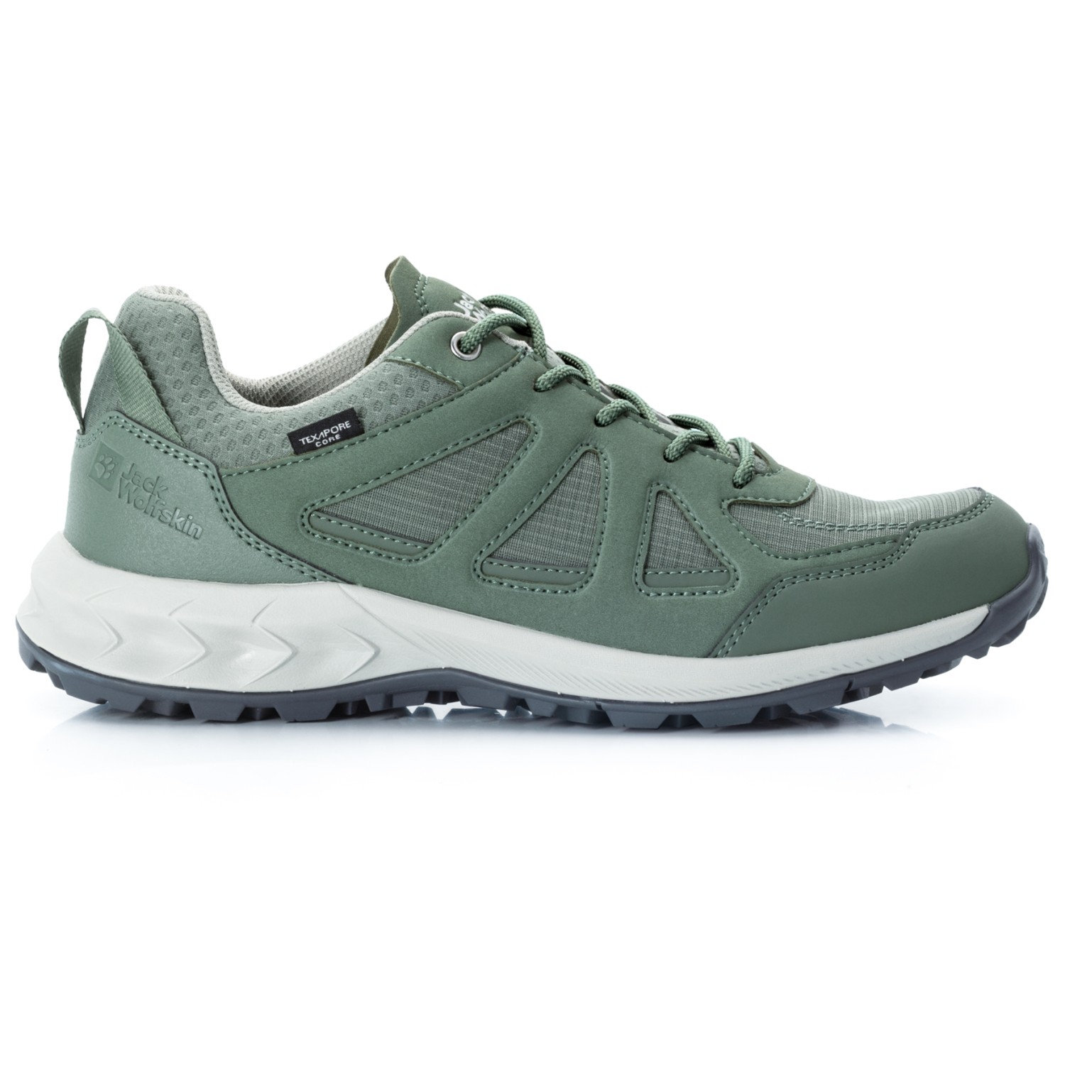 

Мультиспортивная обувь Jack Wolfskin Women's Woodland 2 Texapore Low, цвет Hedge Green