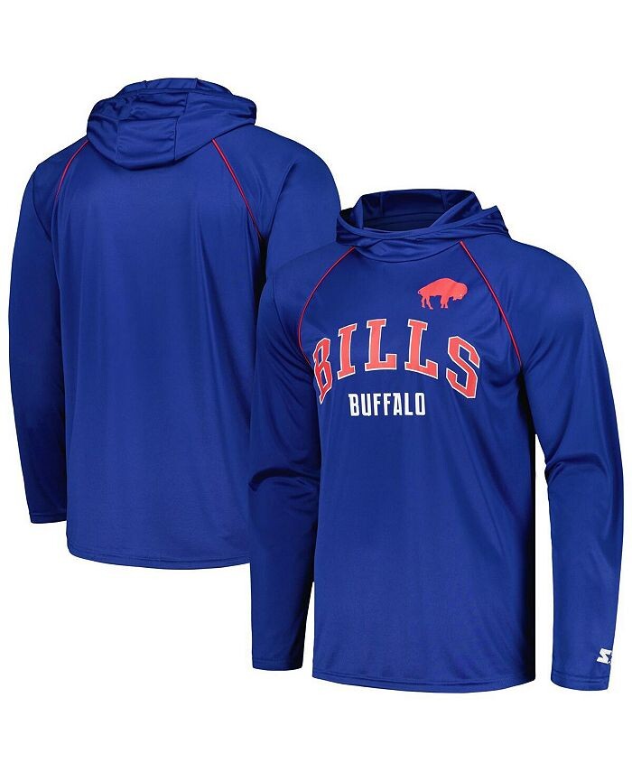 

Мужская футболка Royal Distressed Buffalo Bills Gridiron Classics Throwback реглан с длинными рукавами и капюшоном Starter, синий