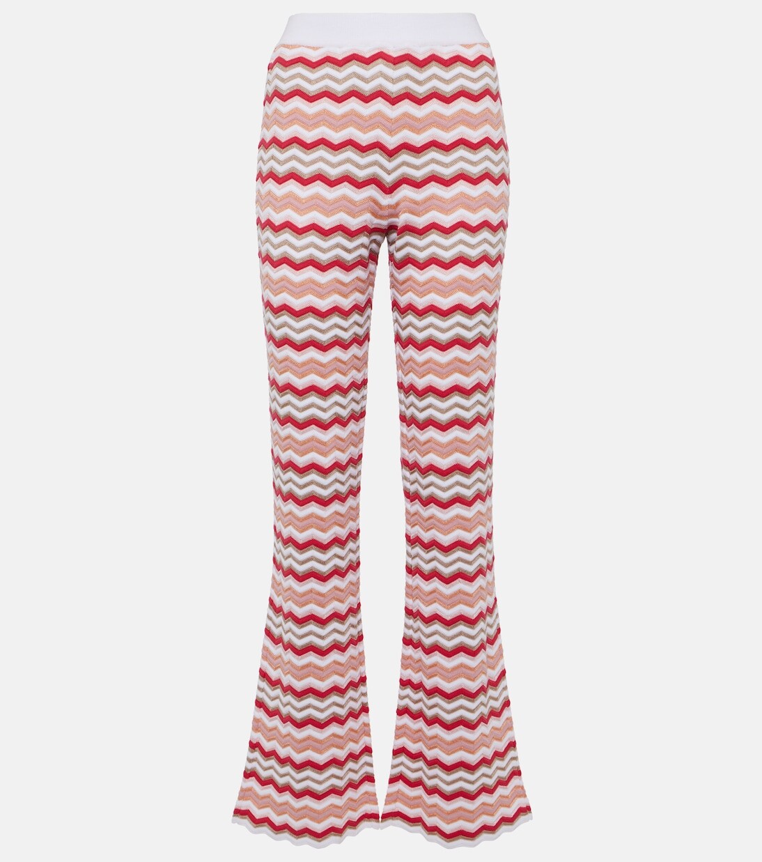 

Расклешенные брюки с завышенной талией и зиг-загом Missoni, мультиколор