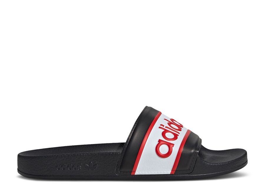 

Кроссовки adidas Adilette Slide 'Black Red', черный, Белый