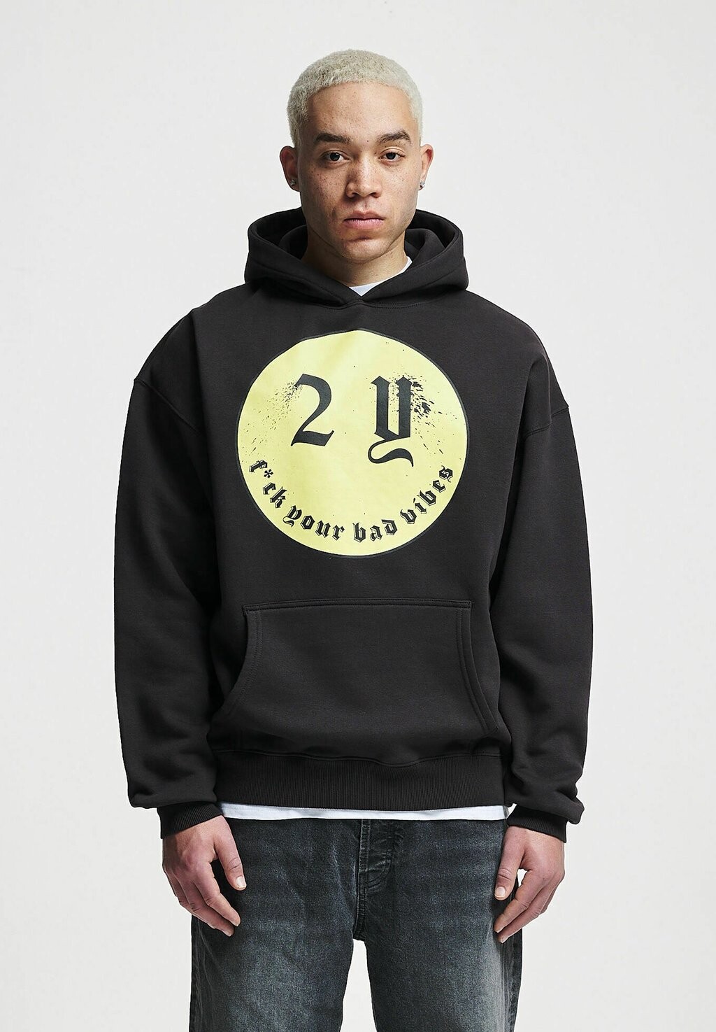 

Толстовка Smiley 2Y Studios, цвет washed black