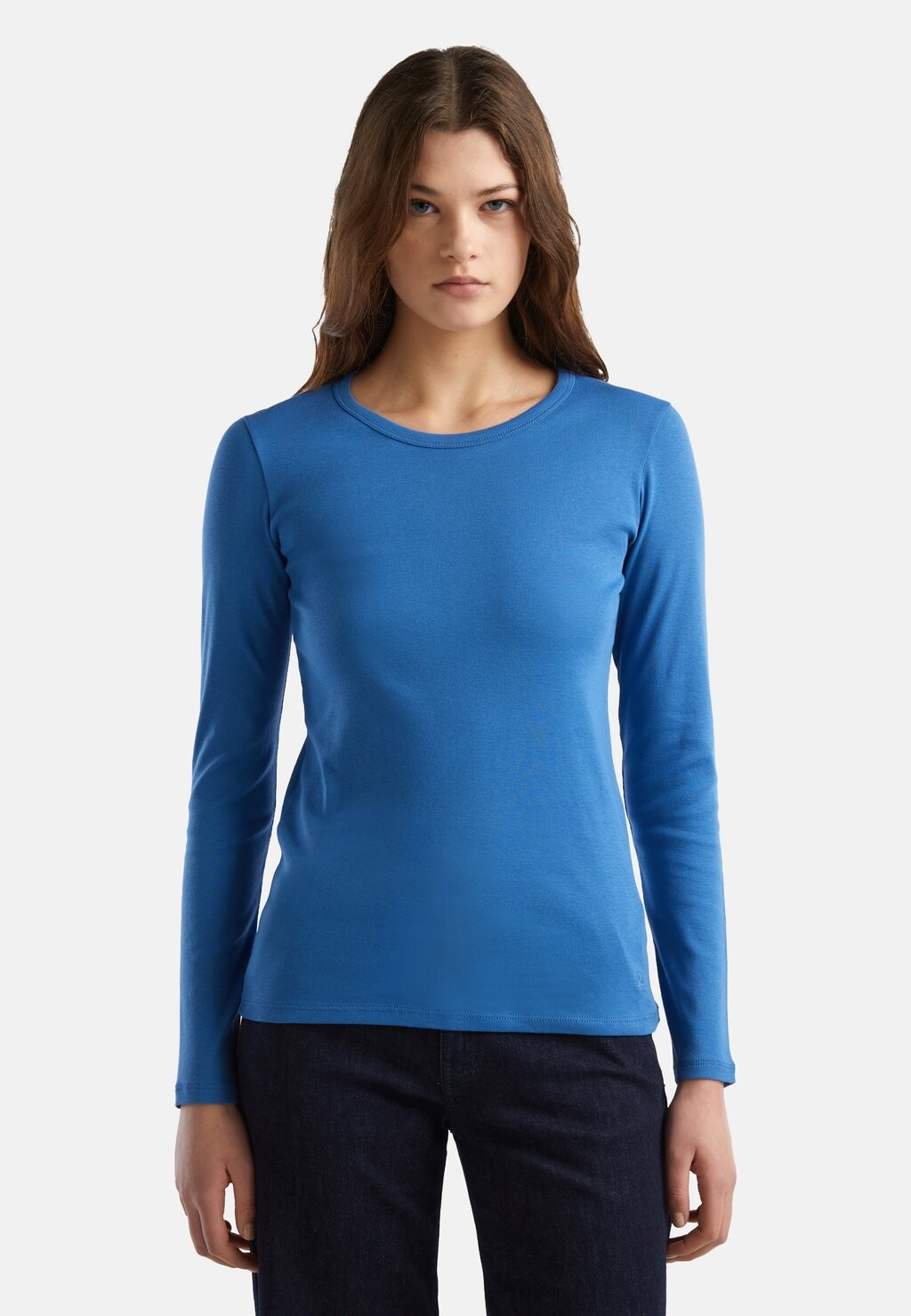 

Рубашка с длинным рукавом United Colors of Benetton, цвет blue