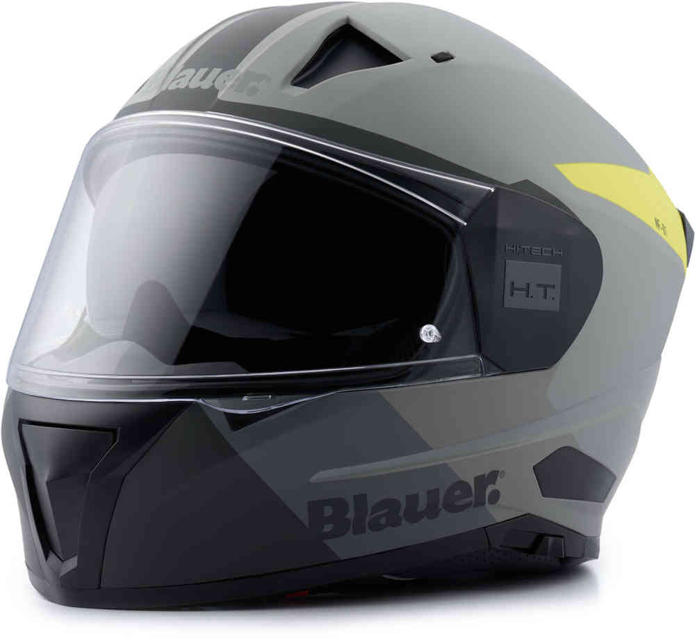 Нака NF01B Шлем Blauer, серый матовый/желтый нака