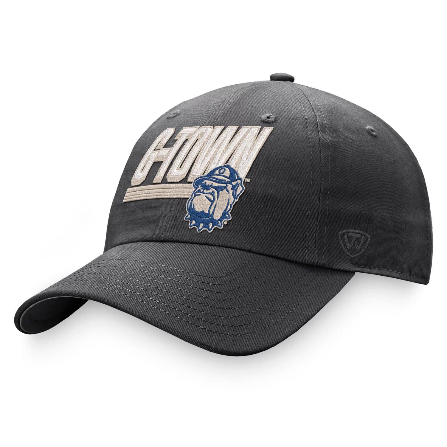 

Мужская темно-серая регулируемая шляпа Top of the World Georgetown Hoyas Slice
