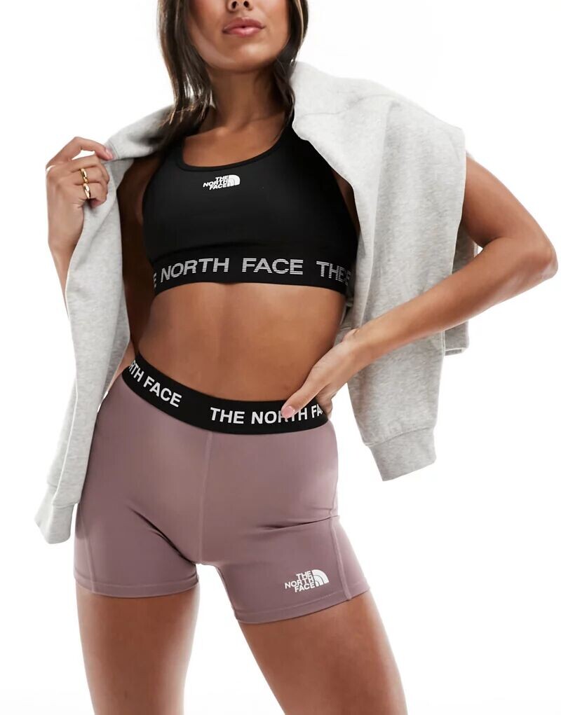 

Зеленые шорты с завышенной талией The North Face Training, Коричневый, Зеленые шорты с завышенной талией The North Face Training