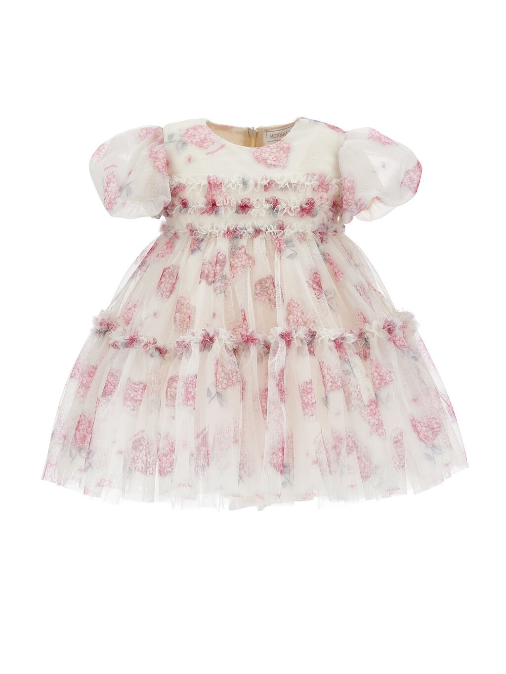 

Коктейльное/праздничное платье ABITO COMPLEANNO FLOWERY HEART Monnalisa, белый