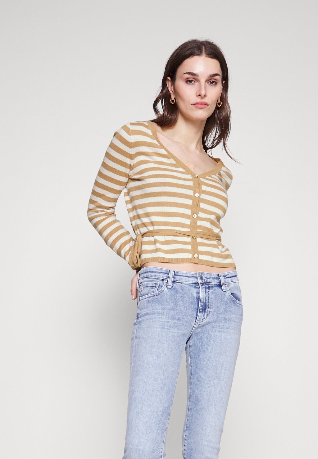 

Кардиган FTC Cashmere, бежевый