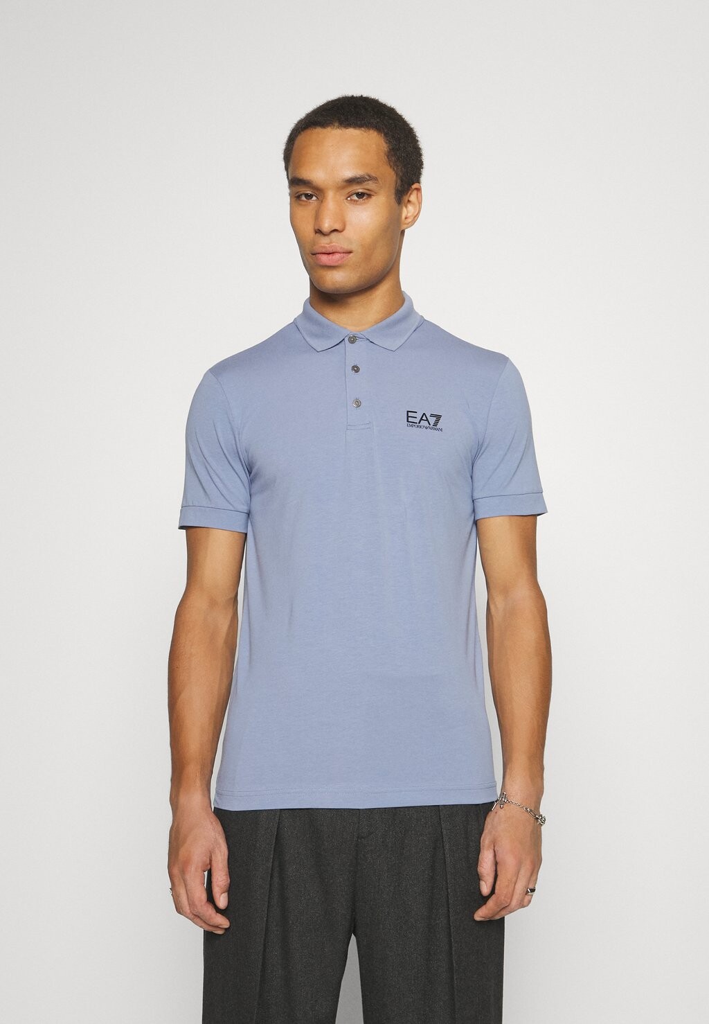 

Рубашка-поло EA7 Emporio Armani, синяя