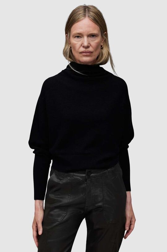 

Шерстяной свитер RIDLEY CROP AllSaints, черный