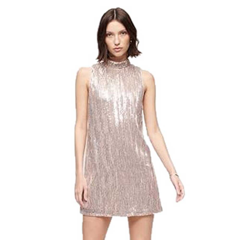 

Платье Superdry Sequin A Line, серебряный, Серый