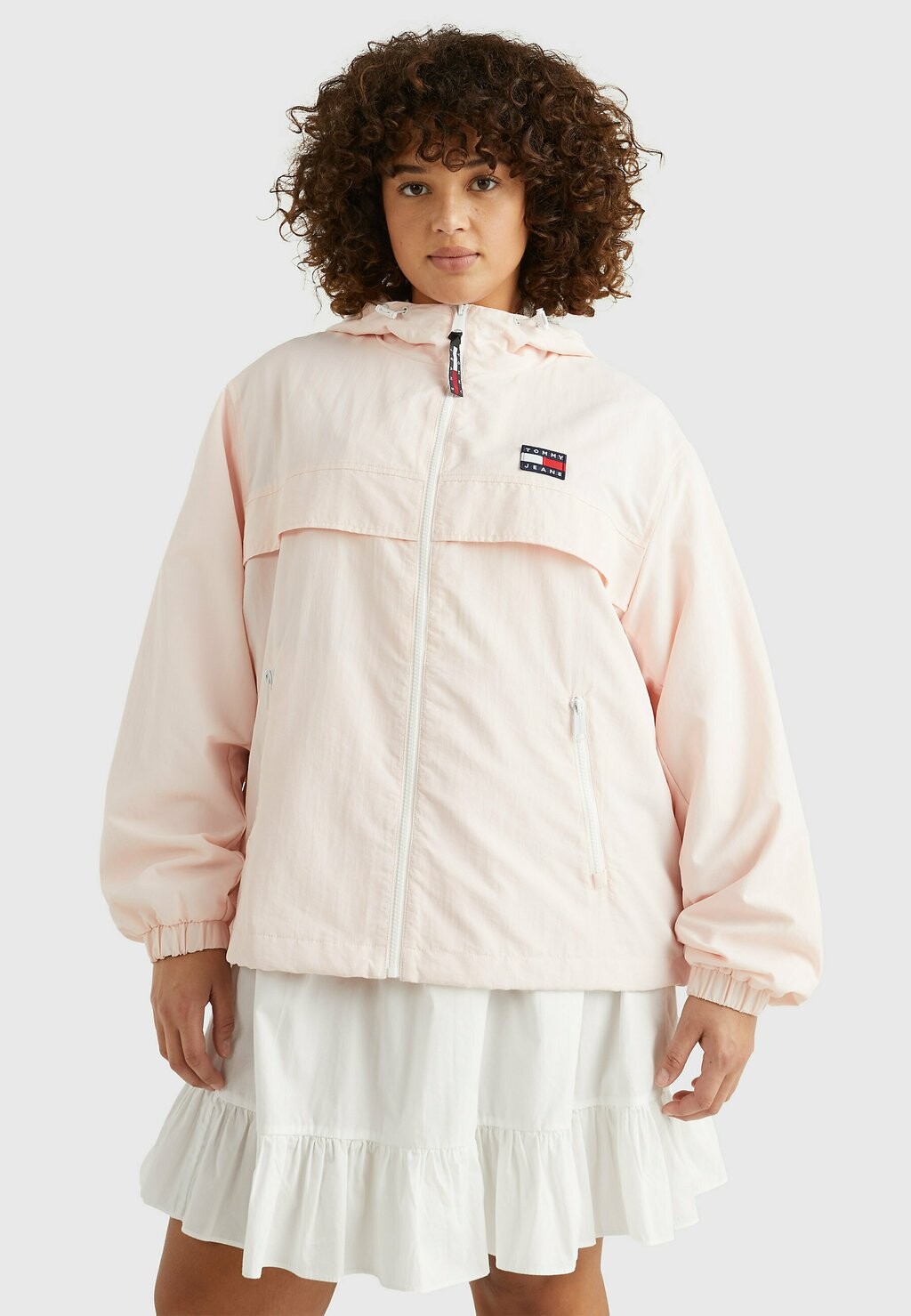 

Летняя куртка Tommy Jeans by Tommy Hilfiger, бледно-розовый