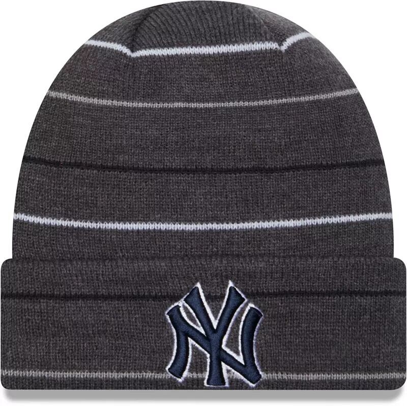 

Мужская синяя вязаная шапка New Era New York Yankees