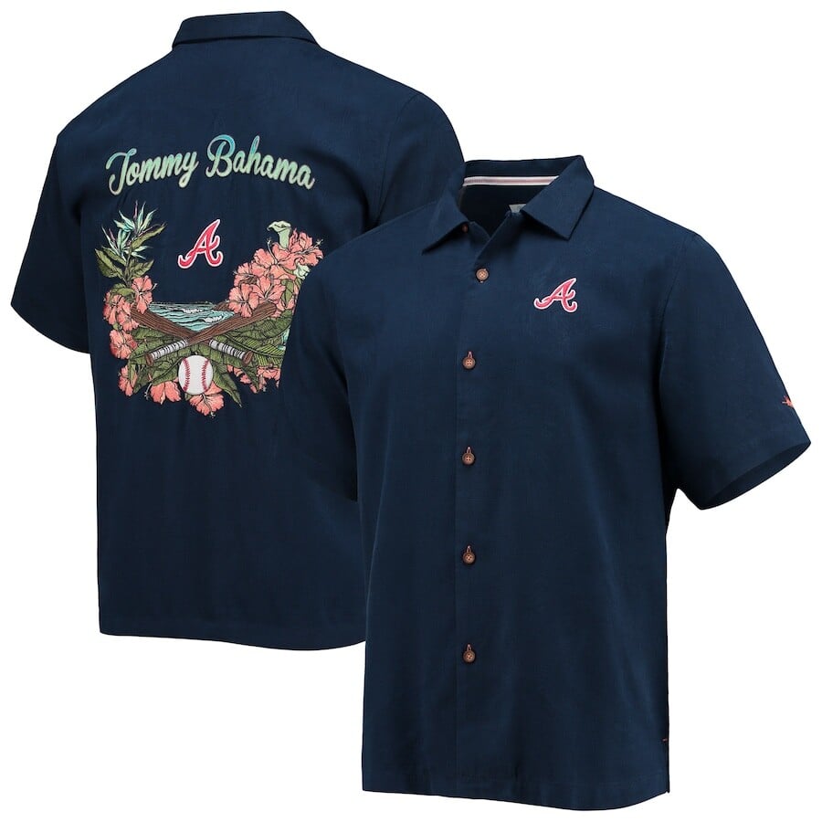 

Рубашка Tommy Bahama Atlanta Braves, нави