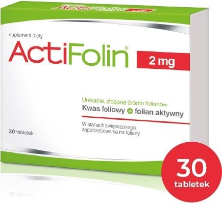 

Actifolin 2mg таблетки фолиевой кислоты, 30 шт.