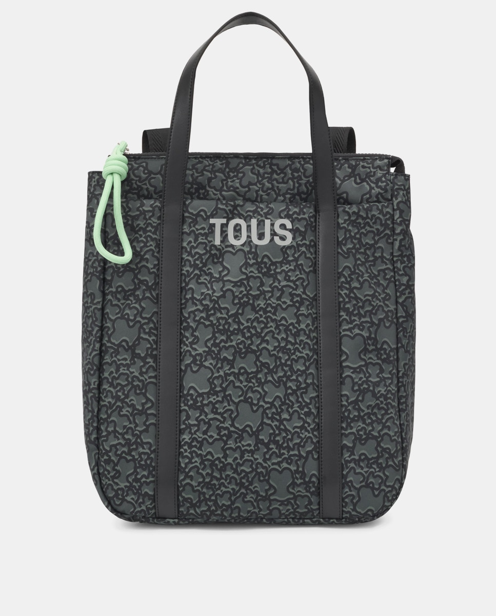 Рюкзак из переработанного материала черного цвета с застежкой-молнией Tous, черный