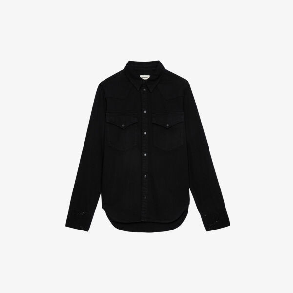

Рубашка Thelma с декорированными манжетами Zadig&Voltaire, цвет noir