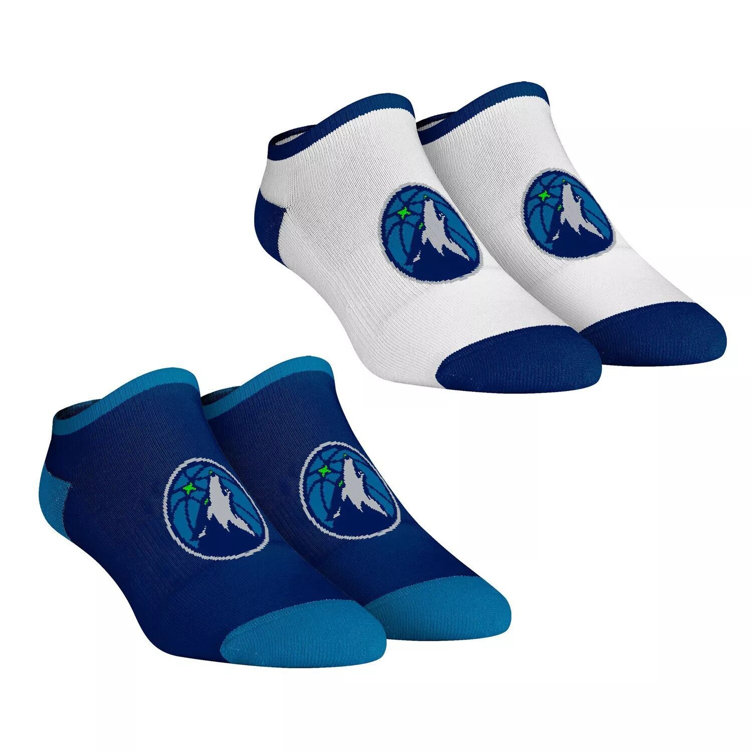 

Женские носки Rock Em Minnesota Timberwolves Core Team, комплект из 2 коротких носков до щиколотки