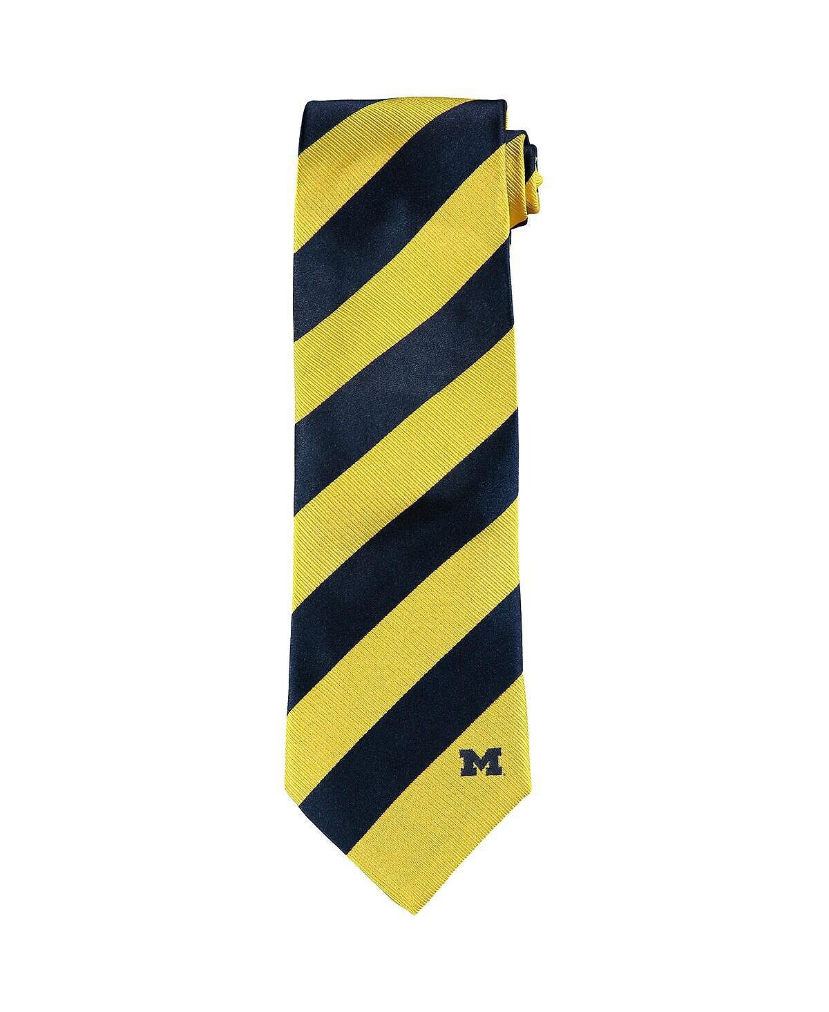 

Мужской тканый шелковый галстук Michigan Wolverines Regiment Eagles Wings