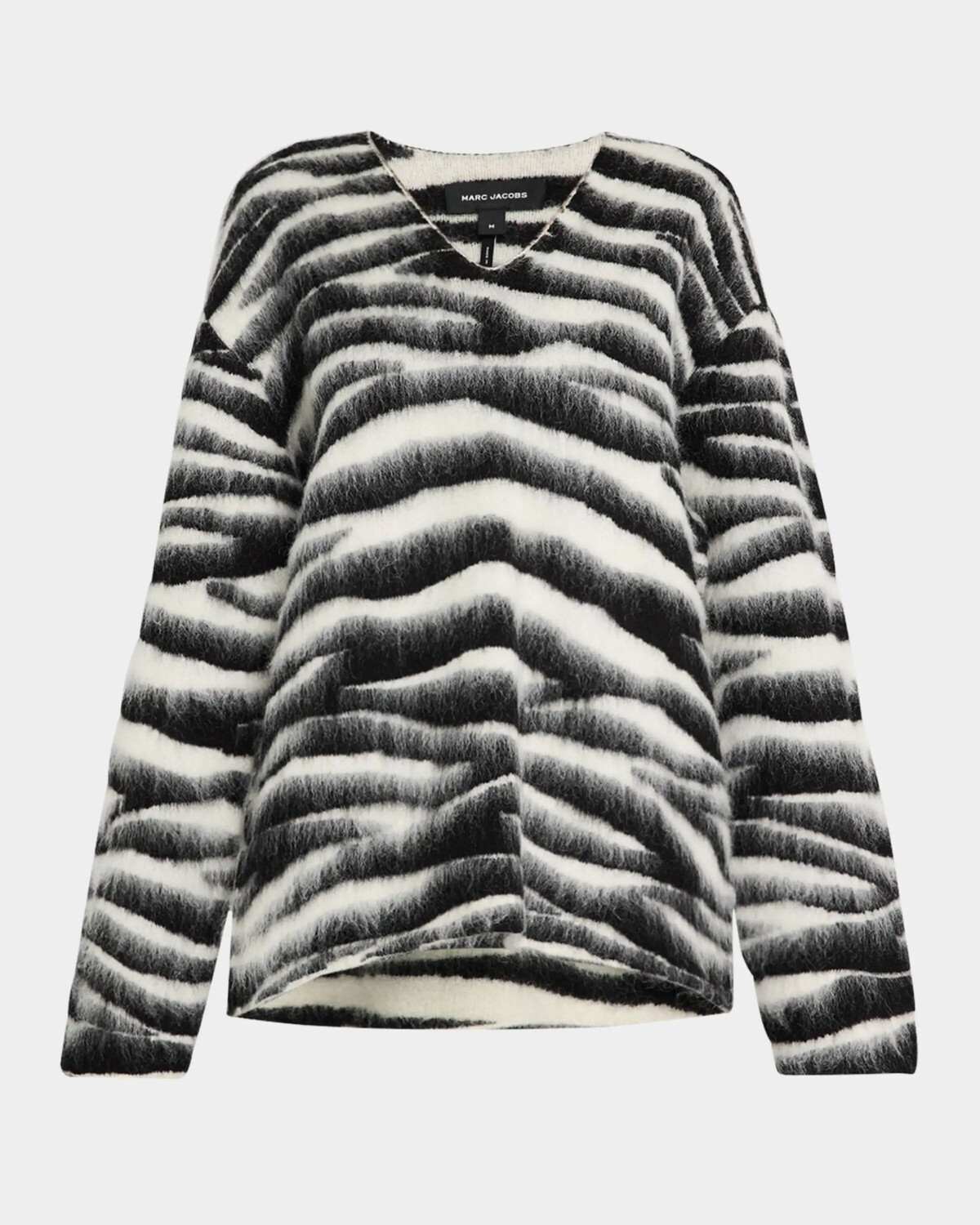 

Свитер с матовой зеброй Marc Jacobs, черно-белый