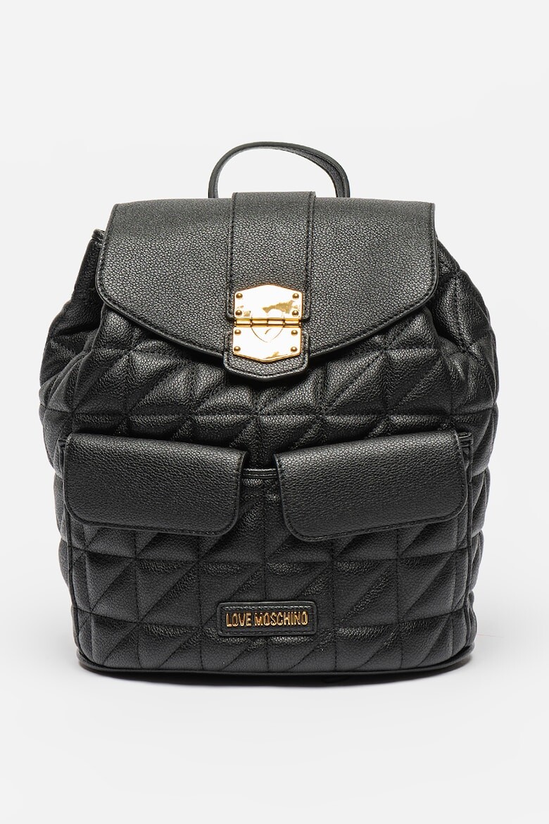 

Стеганый рюкзак из экокожи Love Moschino, черный