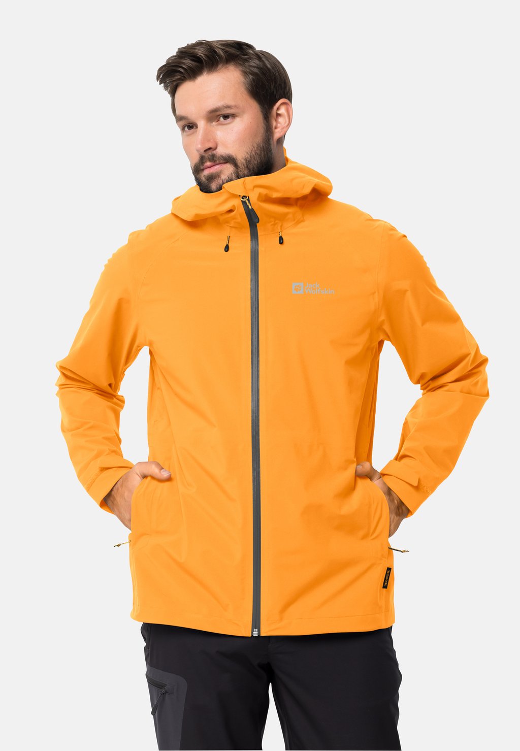 

Дождевик/водоотталкивающая куртка HIGHEST PEAK Jack Wolfskin, цвет orange pop