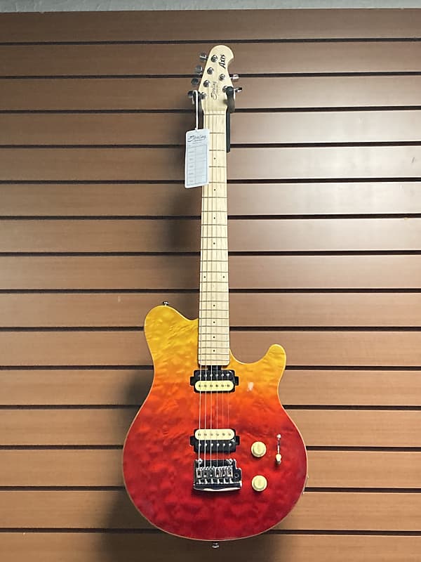 цена Электрогитара Sterling Axis AX-3 Quilt Maple in Spectrum Red