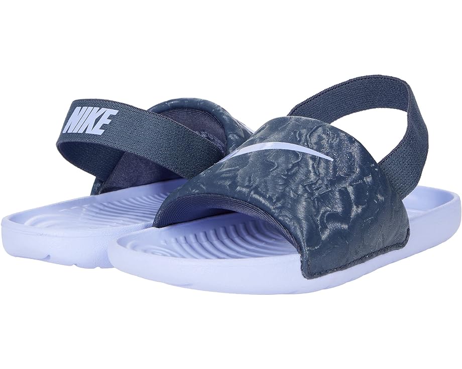 Сандалии Nike Kawa Slide, цвет Thunder Blue/Purple Pulse
