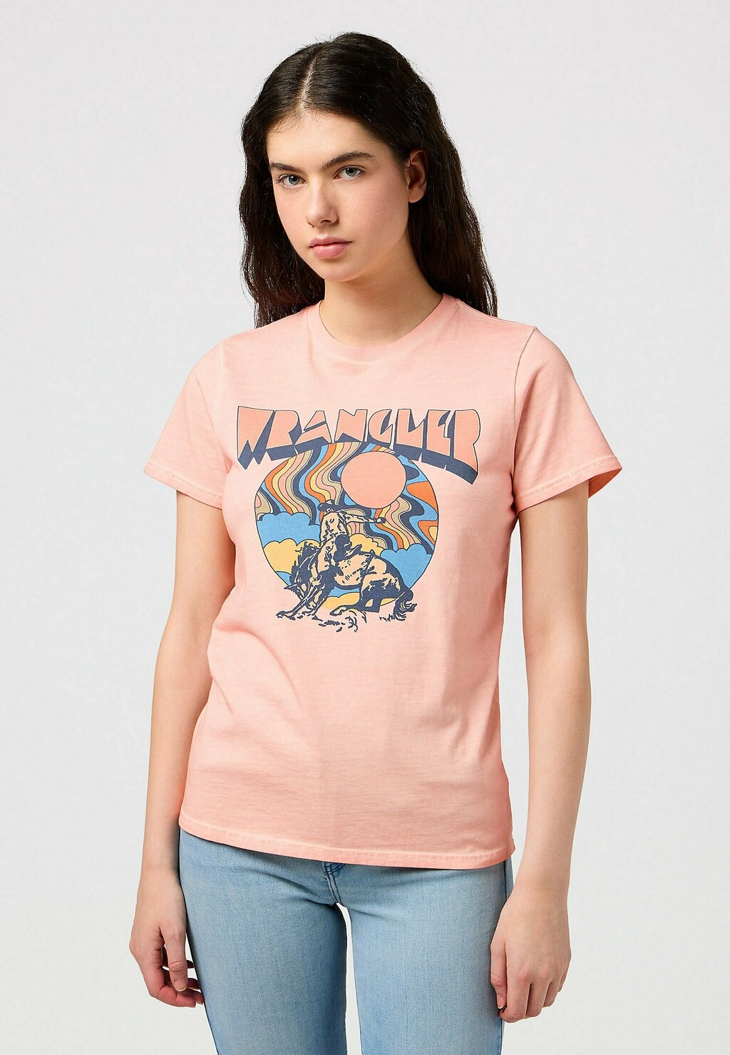 

Футболка с принтом REGULAR Wrangler, коралл