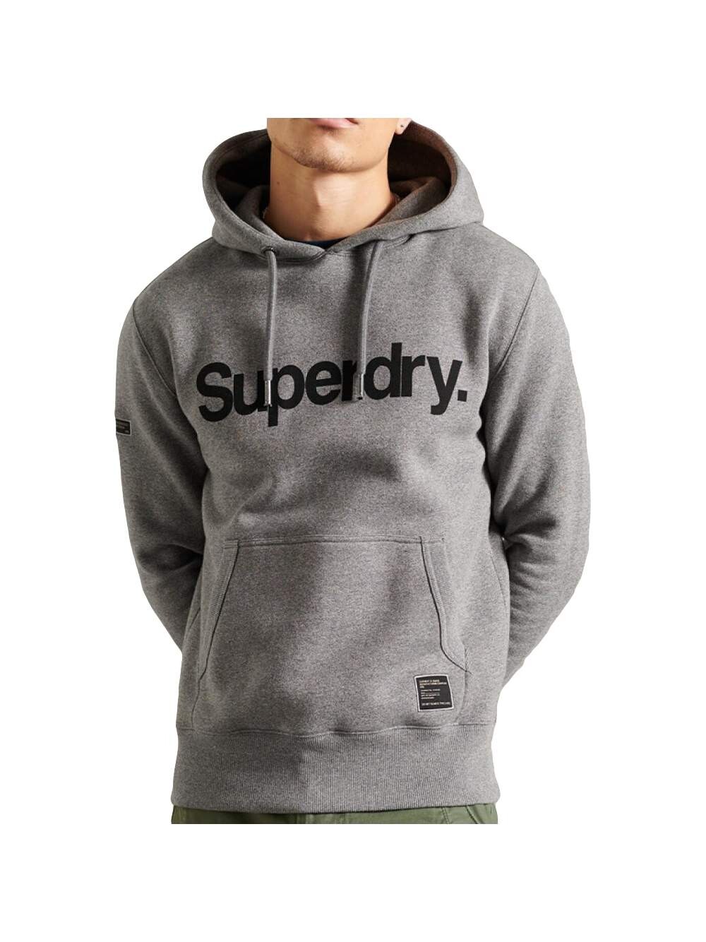 

Толстовка с оригинальным логотипом спереди Superdry, серый