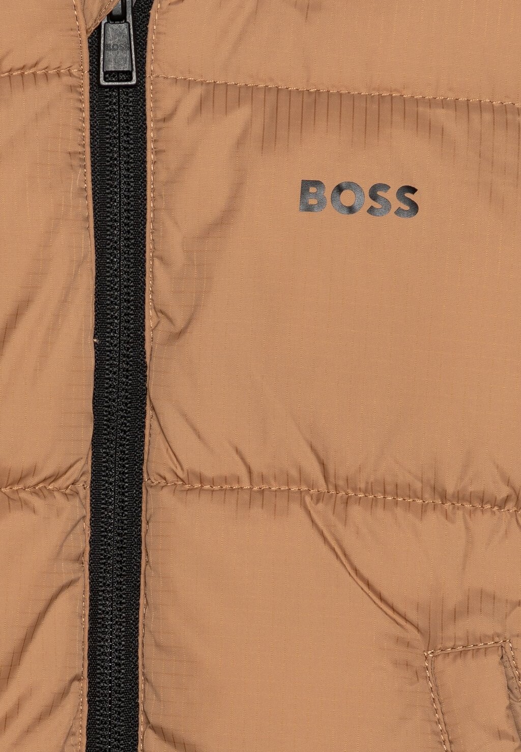 Зимняя куртка BABY PUFFER BOSS Kidswear, бежевый