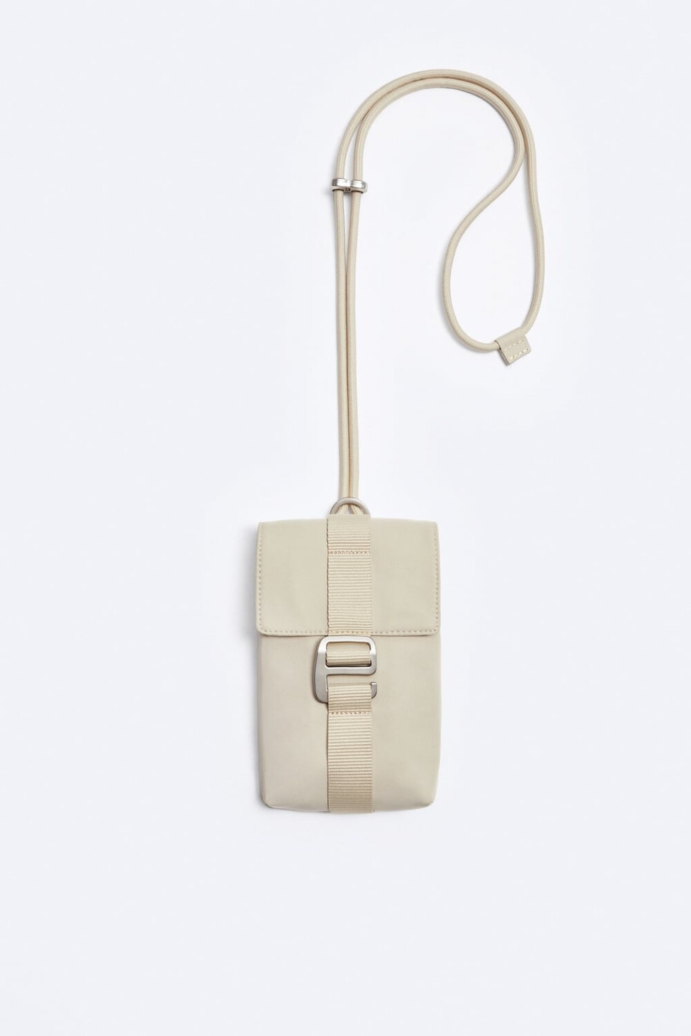 

Мини-сумка из нейлона ZARA, коричневый