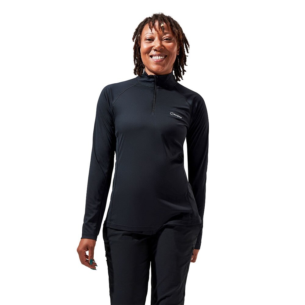 

Футболка с длинным рукавом Berghaus Trailblaze Tech Half Zip, черный