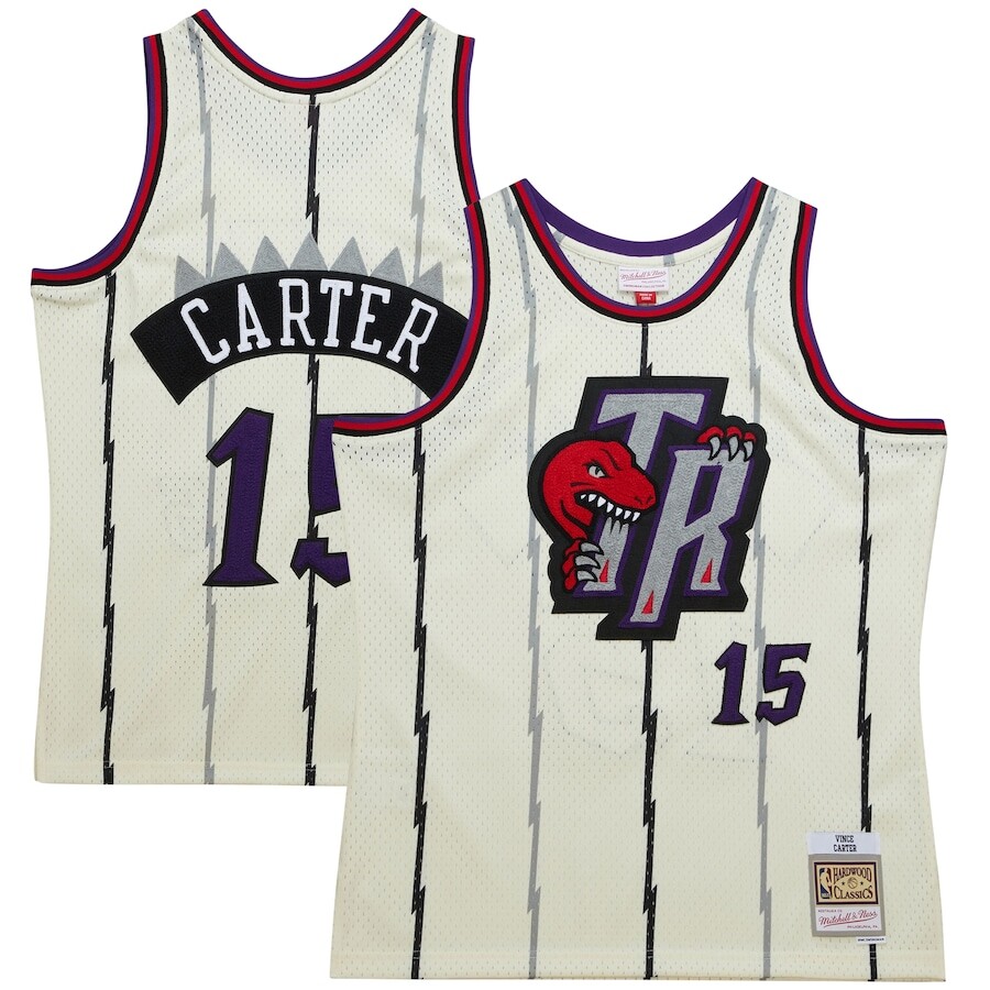 

Джерси Mitchell & Ness Toronto Raptors, кремовый