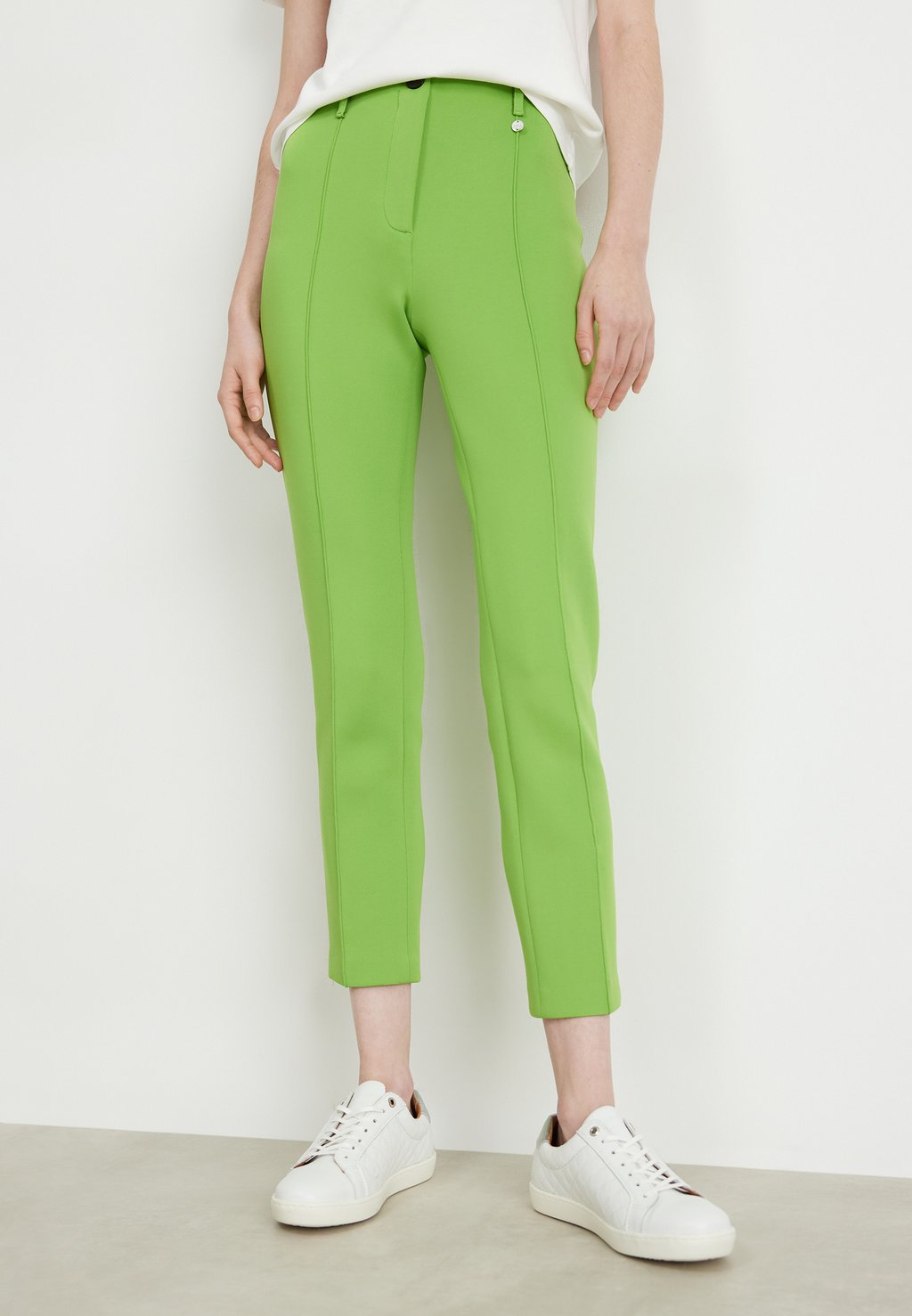 Тканевые брюки Marc Cain, зеленый брюки hose franca forest night marc cain зеленый