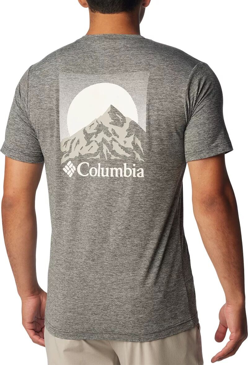 

Мужская футболка Columbia Kwick Hike с короткими рукавами и рисунком, черный