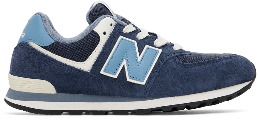 

Темно-синие кроссовки New Balance Kids 574 Big Kids