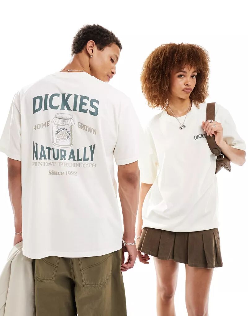 Белая футболка Dickies Elliston с принтом на спине