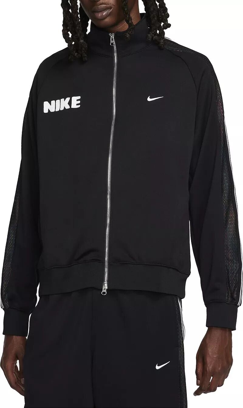 

Мужская легкая баскетбольная куртка с молнией во всю длину Nike, черный